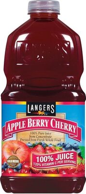 Apple Berry Cherry 100% Pure Juice From Concentrate, Apple Berry Cherry