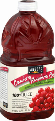 Cranberry Raspberry Plus 100% Juice, Cranberry; Raspberry