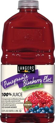 Pomegranate Blueberry Plus Flavored 100% Juice From Concentrate, Pomegranate Blueberry Plus