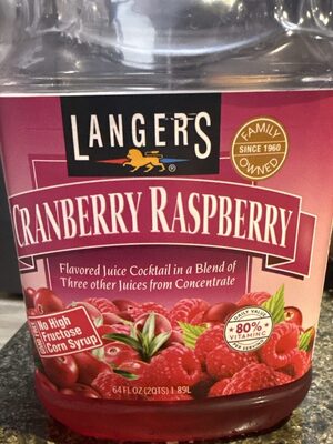 Cranberry Raspberry Juice Cocktail In A Blend Of Two Other Juices From Concentrate, Cranberry Raspberry