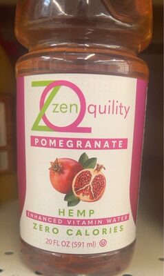 Pomegranate Hemp Enhanced Vitamin Water, Pomegranate