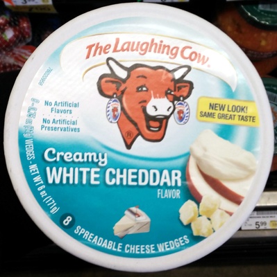Creamy Aged White Cheddar Spreadable Cheese Wedges