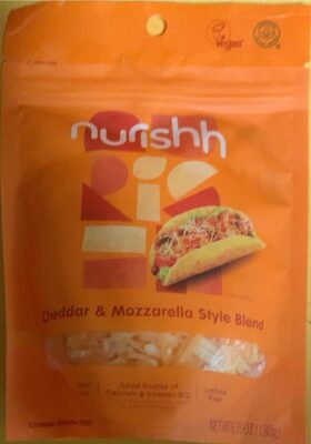 Cheddar & Mozzarella Style Blend Cheese Alternative Shreds, Cheddar & Mozzarella Style Blend