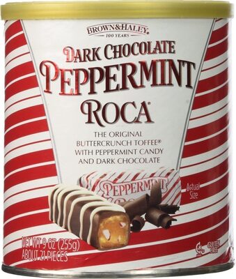 Dark Chocolate Peppermint Buttercrunch Toffee, Dark Chocolate Peppermint