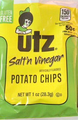 Ripples Fried Dill Pickle Potato Chips, Salt; Vinegar