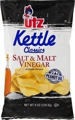 Salt & Malt Vinegar Kettle Classics Potato Chips, Salt & Malt Vinegar