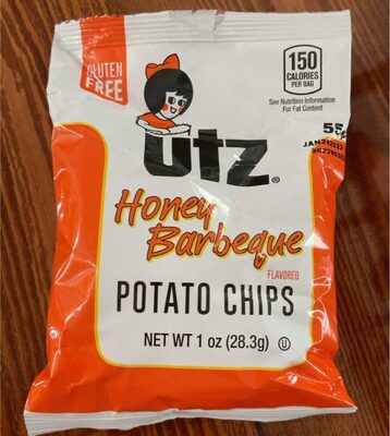 Honey Barbeque Potato Chips, Honey; Barbeque