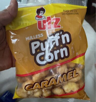 Caramel Flavored Hulless Puff'N Corn, Caramel