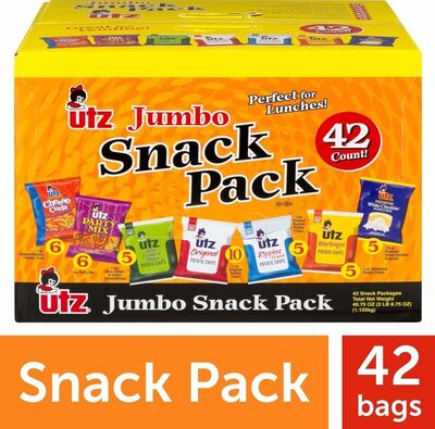 Variety Snack Pack, Cheddar Cheese; Sour Cream; Onion; Barbeque