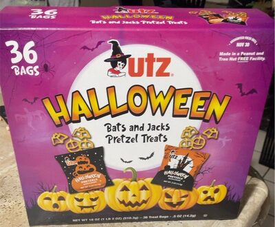 Halloween Bats And Jacks Pretzel Treats