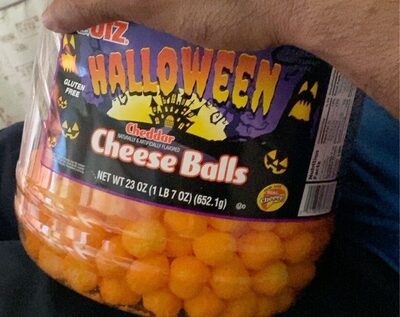 Halloween Cheddar Cheese Balls, Cheddar