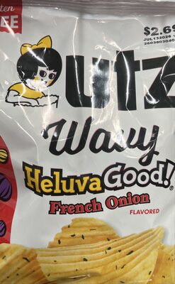 Wavy Gluten Free French Onion Potato Chips, French Onion