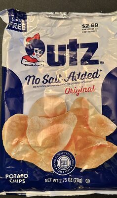 Gluten Free No Salt Added Original Potato Chips