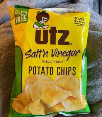 Gluten Free Salt'N Vinegar Potato Chips, Salt; Vinegar