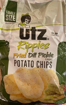 Ripples Fried Dill Pickle Potato Chips, Dill Pickle