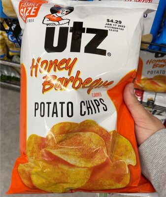 Honey Barbeque Potato Chips, Honey; Barbeque