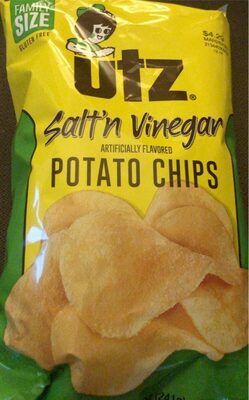 Salt'N Vinegar Potato Chips, Salt; Vinegar