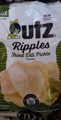 Fried Dill Pickle Flavored Potato Chips, Dill Pickle