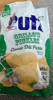 Grillo's Pickles Classic Dill Pickle Potato Chips, Pickle