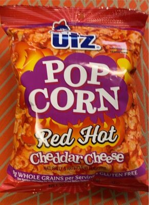 Cheddar Cheese Red Hot Pop Corn, Cheddar Cheese