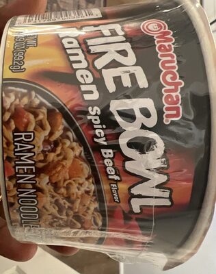 Spicy Beef Fire Bowl Ramen Noodle Soup, Spicy Beef