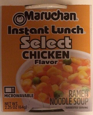 Chicken Flavor Instant Lunch Select Ramen Noodle Soup, Chicken