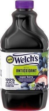 Super Berry Flavored Blend Of Concord And Other Grape, Aronia And Mangosteen 100% Juices From Concentrate, Super Berry