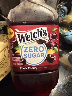 Welch's 64 Fl Oz Zero Sugar Drink - Black Cherry