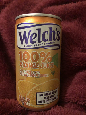 Welch's 5.5 Fl Oz 100% Juice - Orange