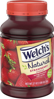 Welch's 27 Oz Spread - Natural Strawberry