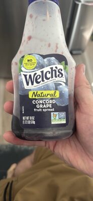 Welch's 18 Oz Spread - Natural Squeeze Concord Grape