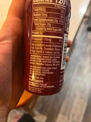 Welch's 8.4 Fl Oz Sparkling Juice Cocktail - Red Grape
