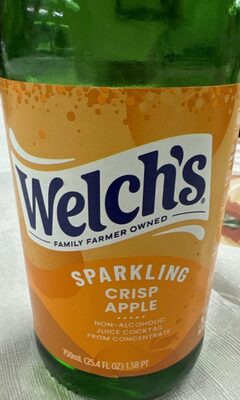 Welch's 12/25.4Oz Sparkling Juice Cocktail - Crisp Apple