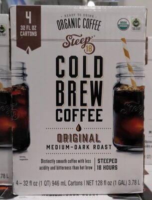 Medium-Dark Roast Original Organic Cold Brew Arabica Coffee, Original