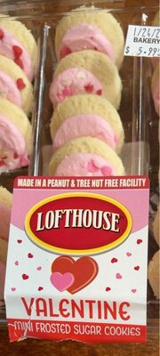 Valentine Mini Frosted Sugar Cookies, Valentine Mini Frosted Sugar