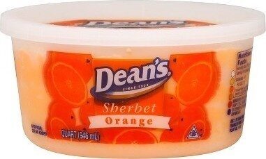 Dean's, Country Fresh, Sherbet, Orange, Orange