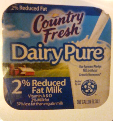 2% Reduced Fat Milk