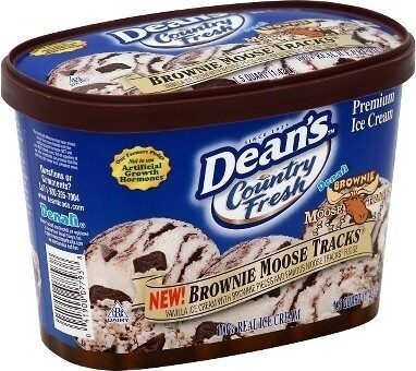 Premium Ice Cream, Denali Brownie Moose Tracks