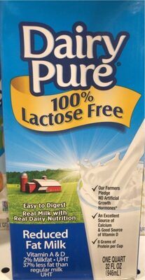 Reduced Fat 100% Lactose Free Milk