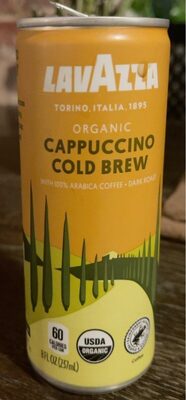 Organic Cold Brew With 100% Arabica Coffee, Cappuccino Dark Roast, Cappuccino Dark Roast