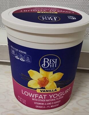 Vanilla Lowfat Yogurt, Vanilla