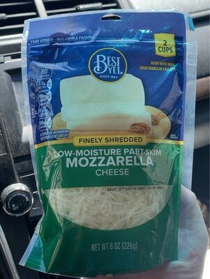 Mozzarella Finely Shredded Low-Moisture Part-Skim Cheese, Mozzarella