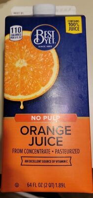 No Pulp Orange Juice, No Pulp Orange