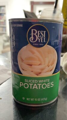White Sliced Potatoes, White