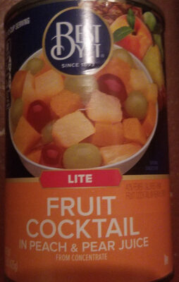 Lite Fruit Cocktail In Peach & Pear Juice, Peach & Pear Juice