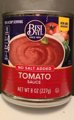 No Salt Added Tomato Sauce, Tomato