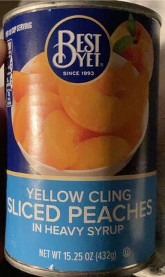 Yellow Cling Sliced Peaches In Heavy Syrup, Heavy Syrup