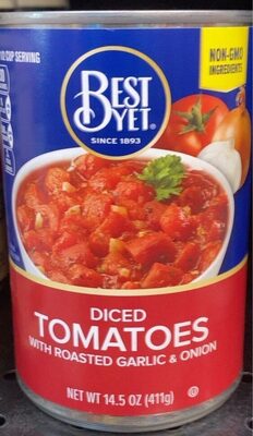 Diced Tomatoes With Roasted Garlic & Onion, Roasted Garlic & Onion