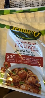 Lean Italian Seasoned Ground Turkey, Italian Seasoned