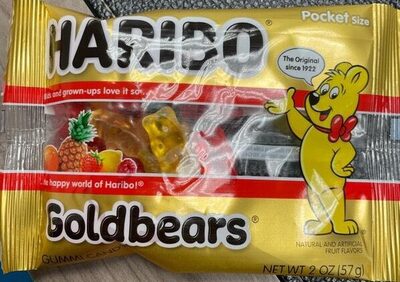 Goldbears Pineapple, Lemon, Raspberry, Orange, Strawberry Gummi Candy, Goldbears